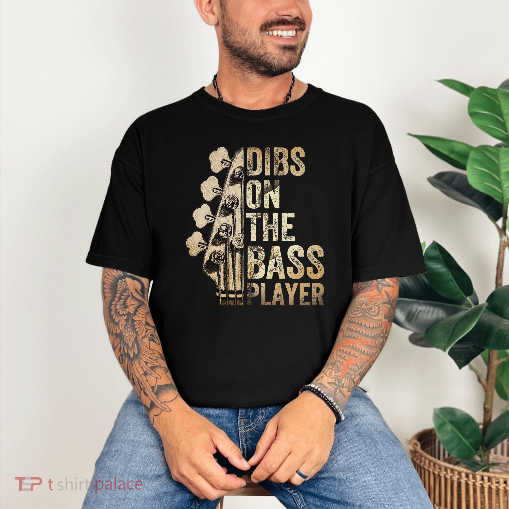 Dibs On The Bass Player Guitar Musician Comfort Colors T-Shirt