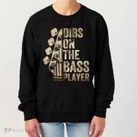 Dibs On The Bass Player Guitar Musician Women's Sweatshirt thumb 0