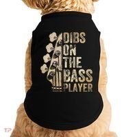 Dibs On The Bass Player Guitar Musician Doggie Tank thumb 0
