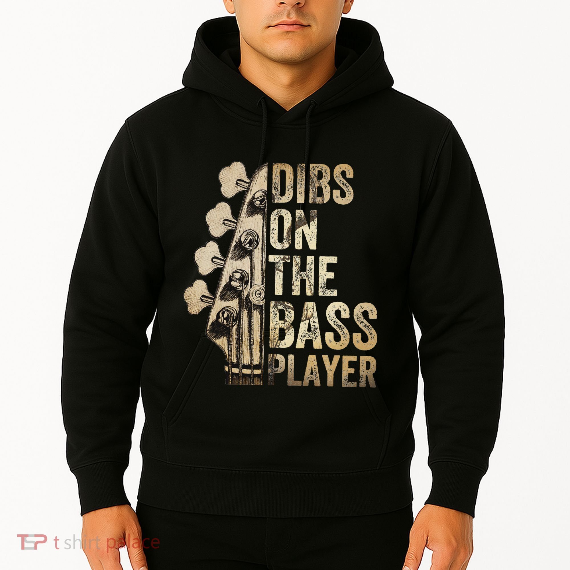 Dibs On The Bass Player Guitar Musician Hoodie
