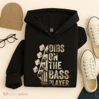 Dibs On The Bass Player Guitar Musician Hoodie thumb 4