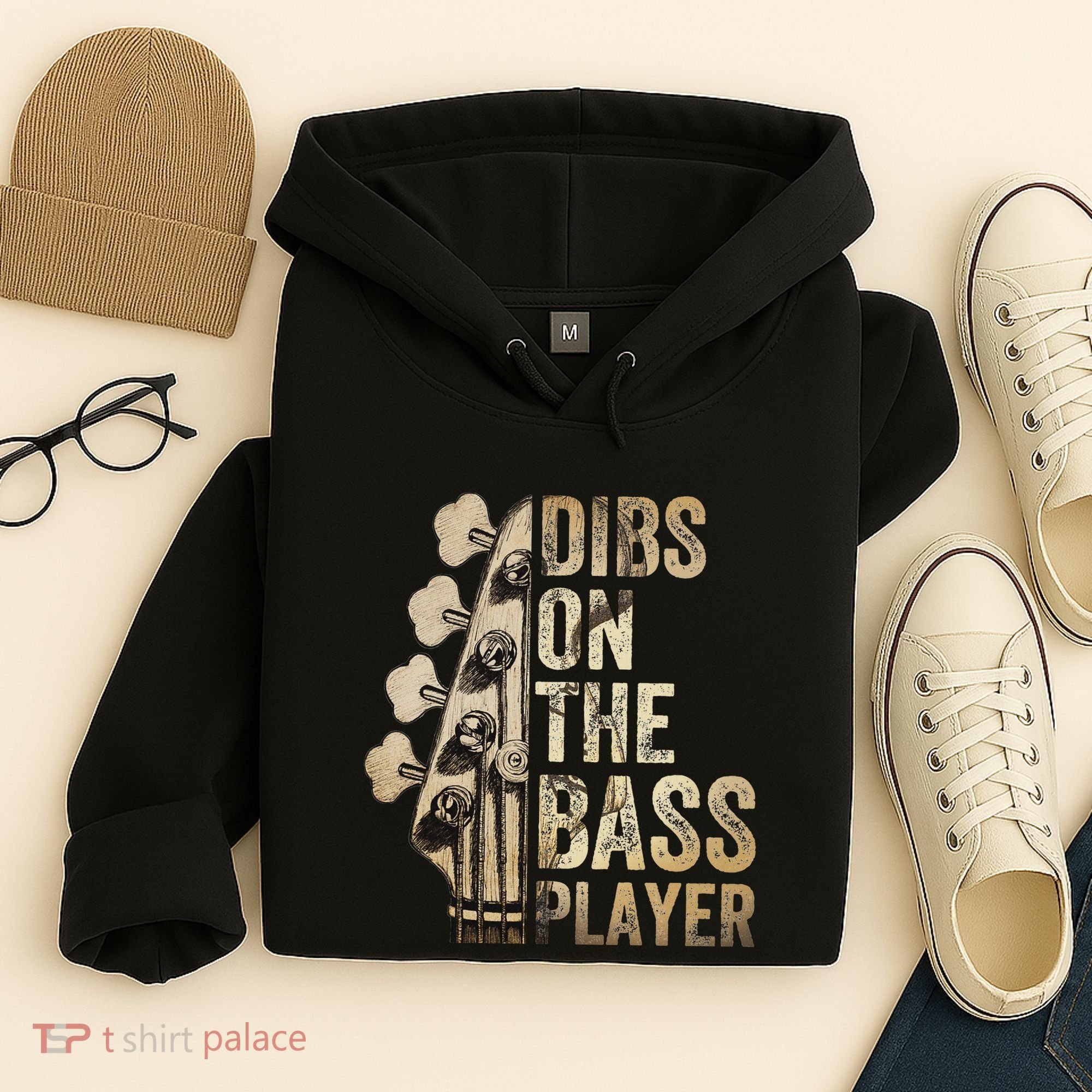 Dibs On The Bass Player Guitar Musician Hoodie