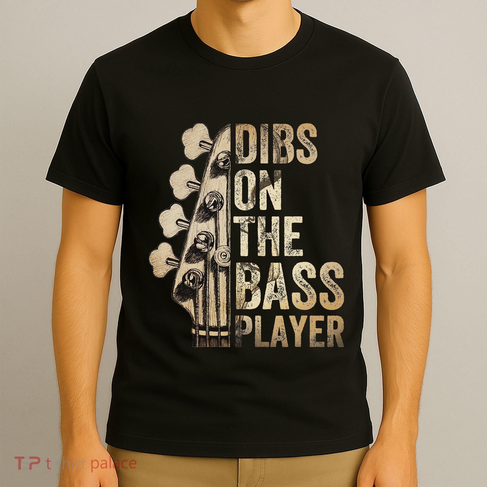 Dibs On The Bass Player Guitar Musician T-Shirt