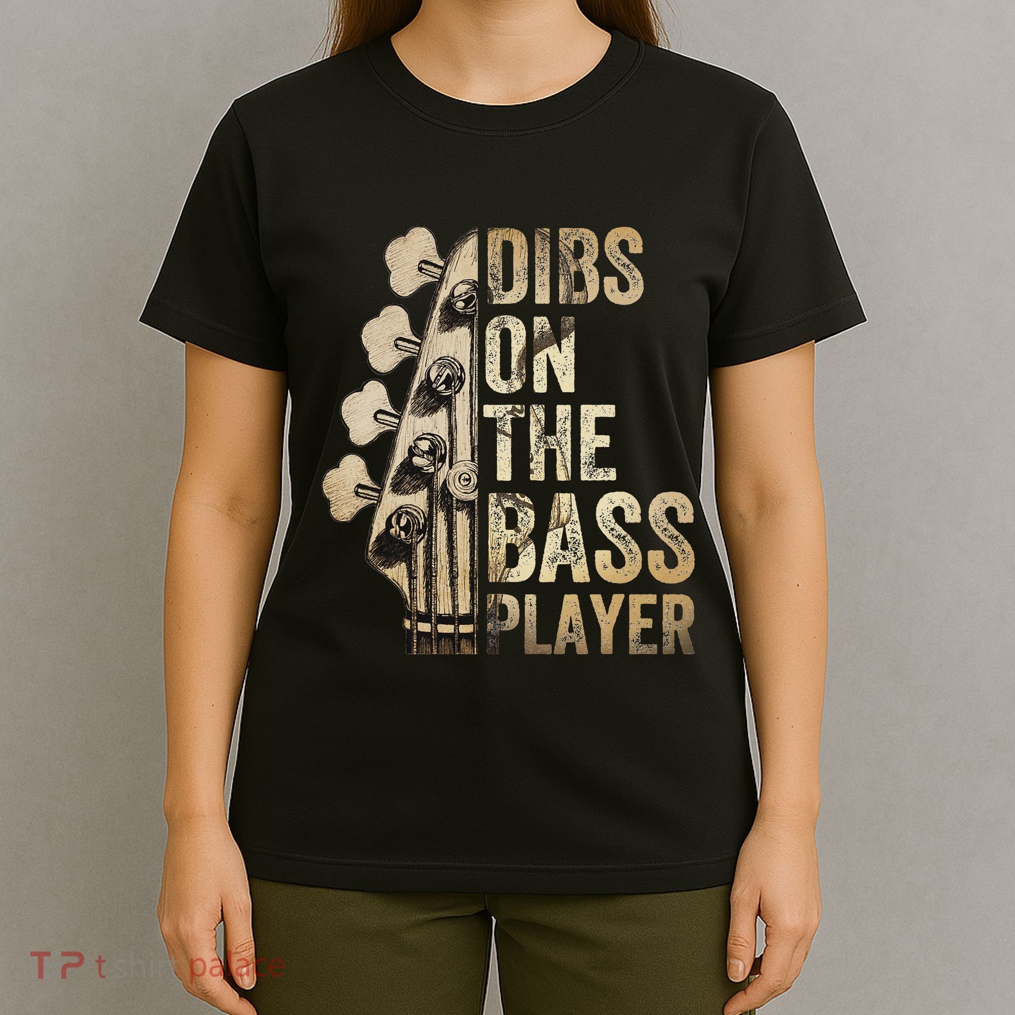 Dibs On The Bass Player Guitar Musician T-Shirt