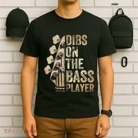 Dibs On The Bass Player Guitar Musician T-Shirt thumb 6