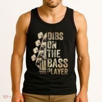 Dibs On The Bass Player Guitar Musician Tank Top thumb 3