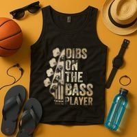 Dibs On The Bass Player Guitar Musician Tank Top thumb 4