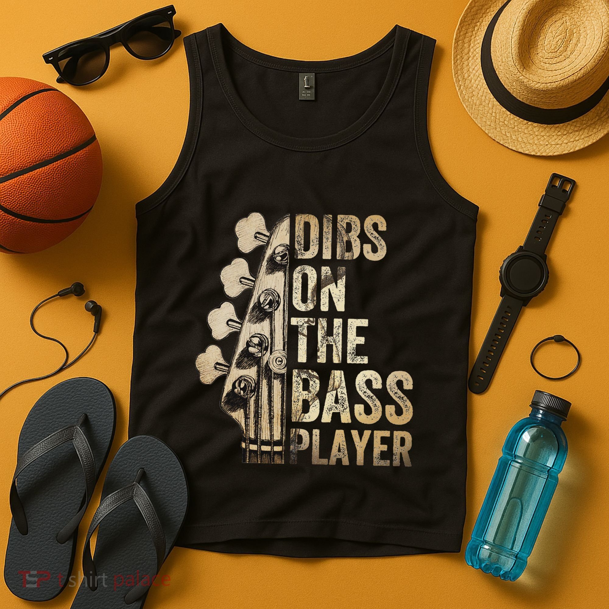 Dibs On The Bass Player Guitar Musician Tank Top