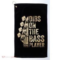 Dibs On The Bass Player Guitar Musician Golf Towel thumb 0