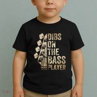 Dibs On The Bass Player Guitar Musician Toddler T-Shirt thumb 2
