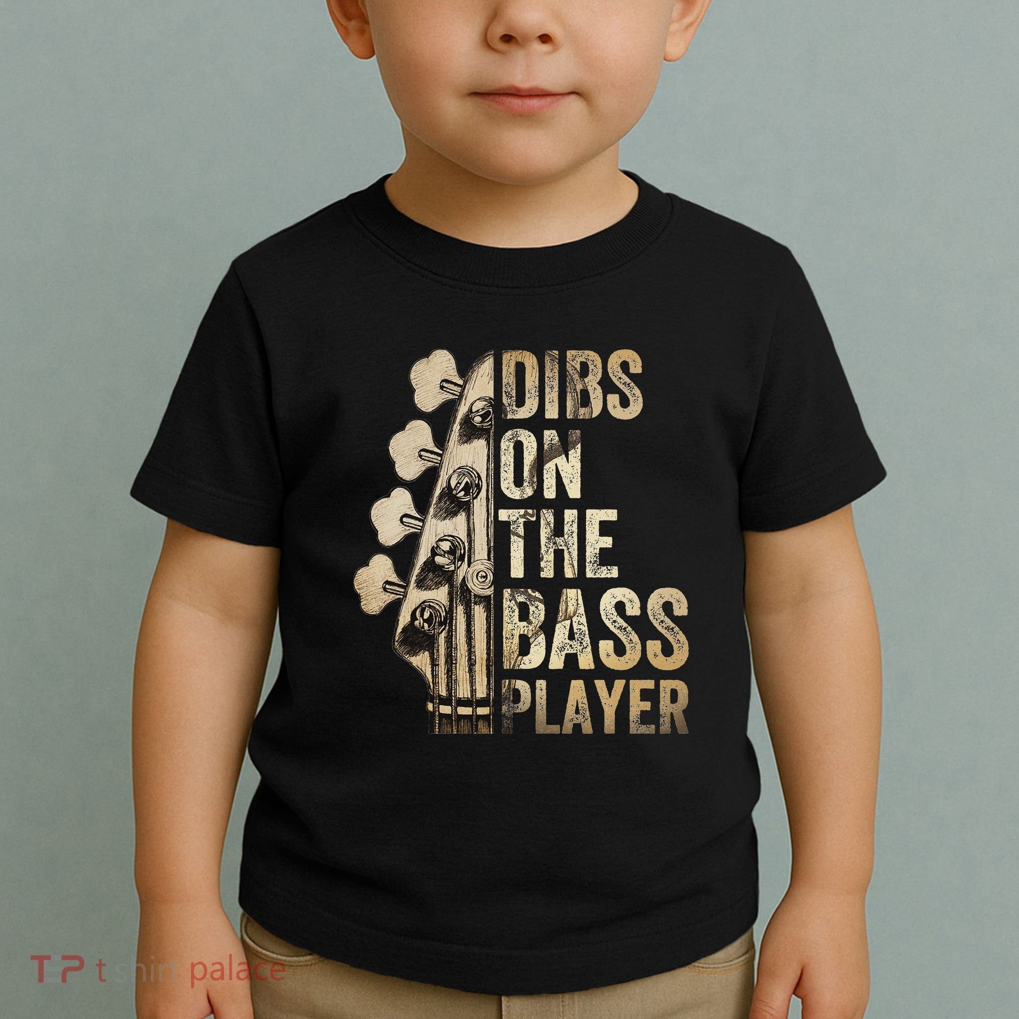 Dibs On The Bass Player Guitar Musician Toddler T-Shirt
