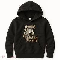 Dibs On The Bass Player Guitar Musician Kids Hoodie thumb 0
