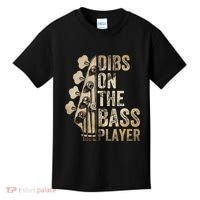 Dibs On The Bass Player Guitar Musician Kids T-Shirt thumb 0