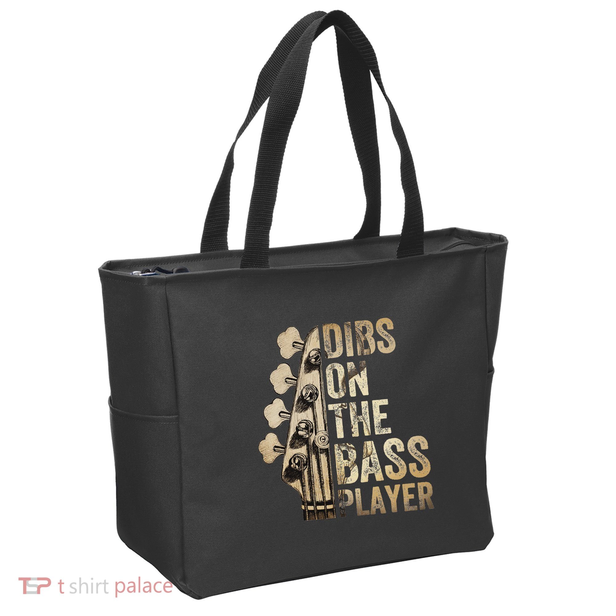 Dibs On The Bass Player Guitar Musician Tote Bag