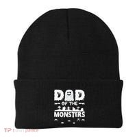 Dad Of The Monsters Spooky Funny Dad Halloween Costume Beanie thumb 0
