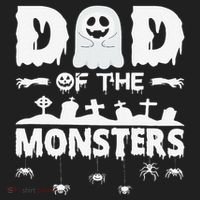 Dad Of The Monsters Spooky Funny Dad Halloween Costume Hat thumb 2