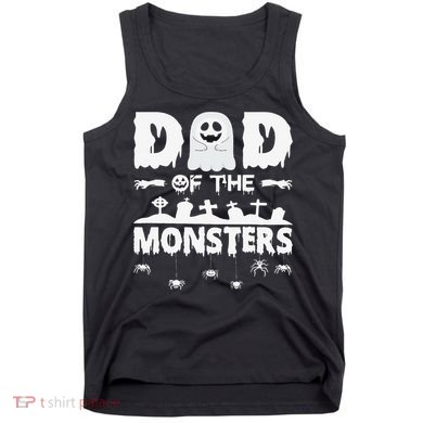 Dad Of The Monsters Spooky Funny Dad Halloween Costume Tank Top