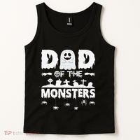 Dad Of The Monsters Spooky Funny Dad Halloween Costume Tank Top thumb 2