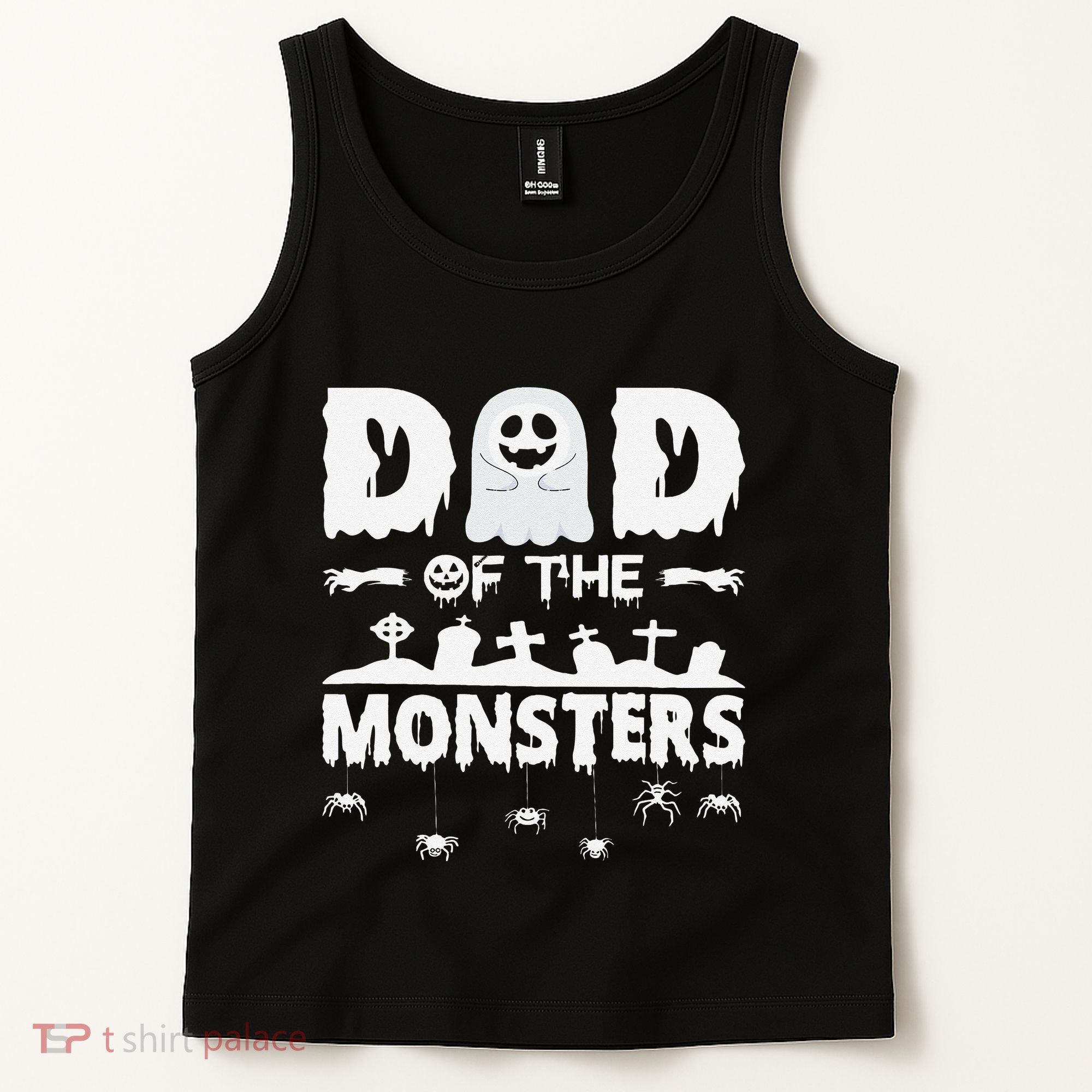 Dad Of The Monsters Spooky Funny Dad Halloween Costume Tank Top