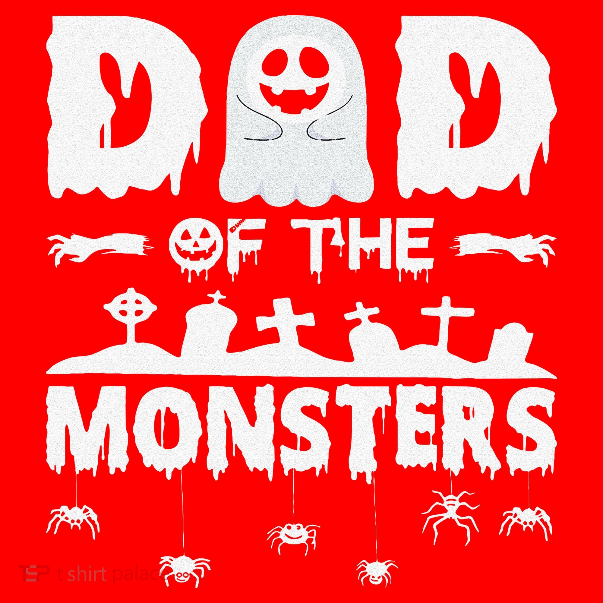 Dad Of The Monsters Spooky Funny Dad Halloween Costume Santa Hat
