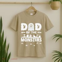Dad Of The Monsters Spooky Funny Dad Halloween Costume T-Shirt thumb 2