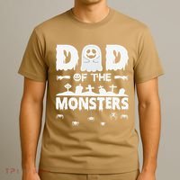 Dad Of The Monsters Spooky Funny Dad Halloween Costume T-Shirt thumb 3