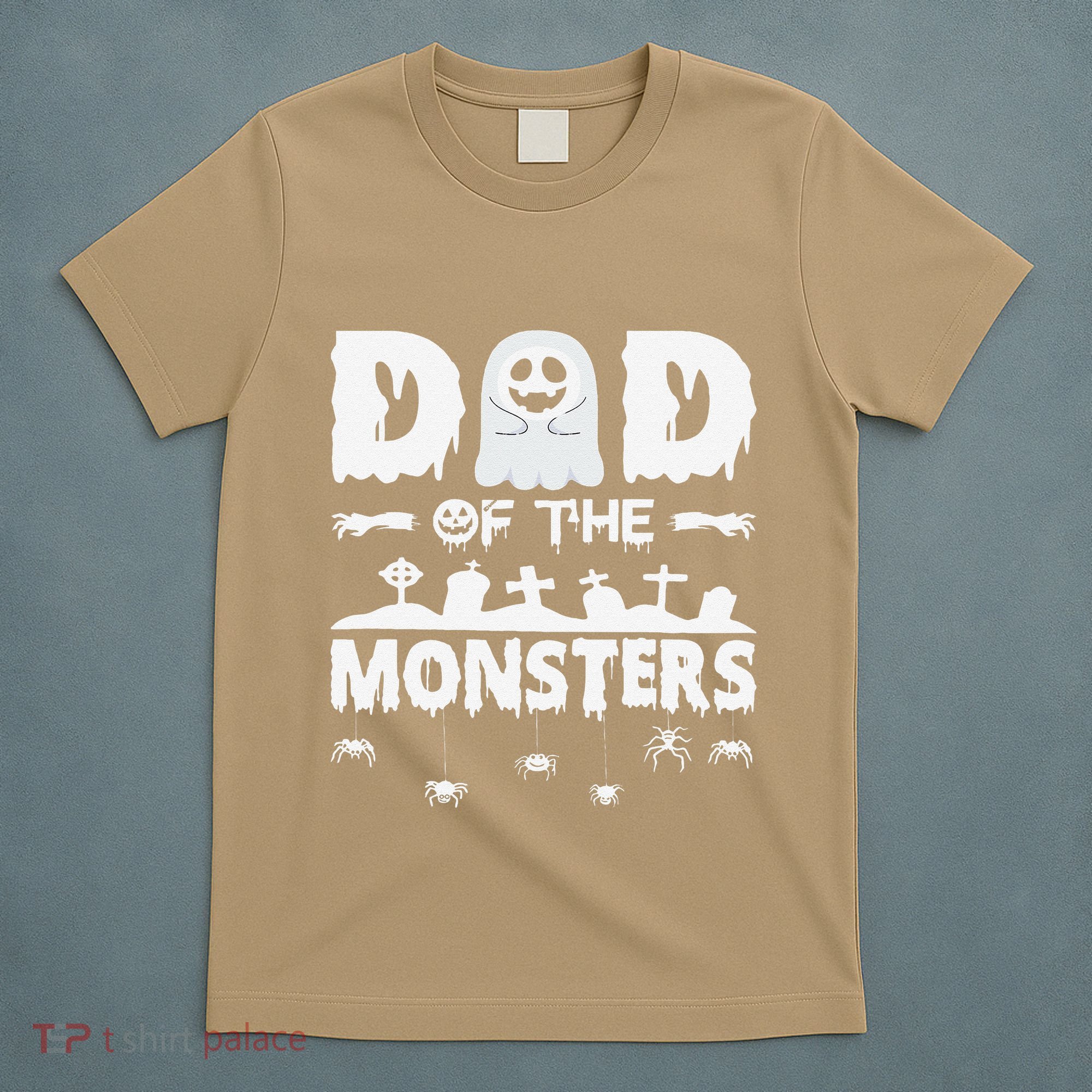 Dad Of The Monsters Spooky Funny Dad Halloween Costume T-Shirt