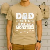 Dad Of The Monsters Spooky Funny Dad Halloween Costume T-Shirt thumb 6