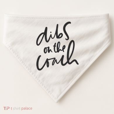 Dibs On The Coach Wife USA-Made Doggie Bandana