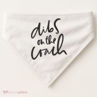 Dibs On The Coach Wife USA-Made Doggie Bandana thumb 0