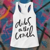 Dibs On The Coach Wife Women's Tank Top thumb 3