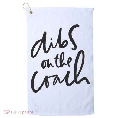 Dibs On The Coach Wife Golf Towel