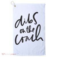 Dibs On The Coach Wife Golf Towel thumb 0