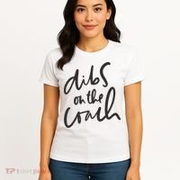 Dibs On The Coach Wife Women's T-Shirt thumb 4