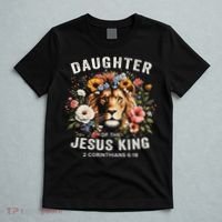 Daughter Of The Jesus King 2 Corinthians 618 Jesus Lion T-Shirt thumb 5