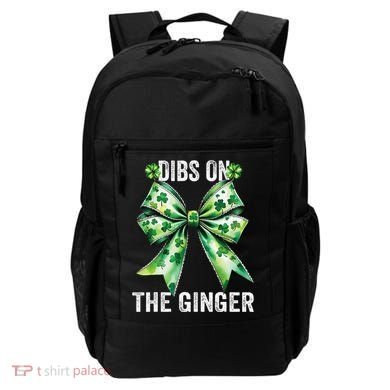Dibs On The Ginger St PatrickS Coquette Bow Shamrock Women Backpack