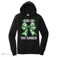 Dibs On The Ginger St PatrickS Coquette Bow Shamrock Women Women's Hoodie thumb 0