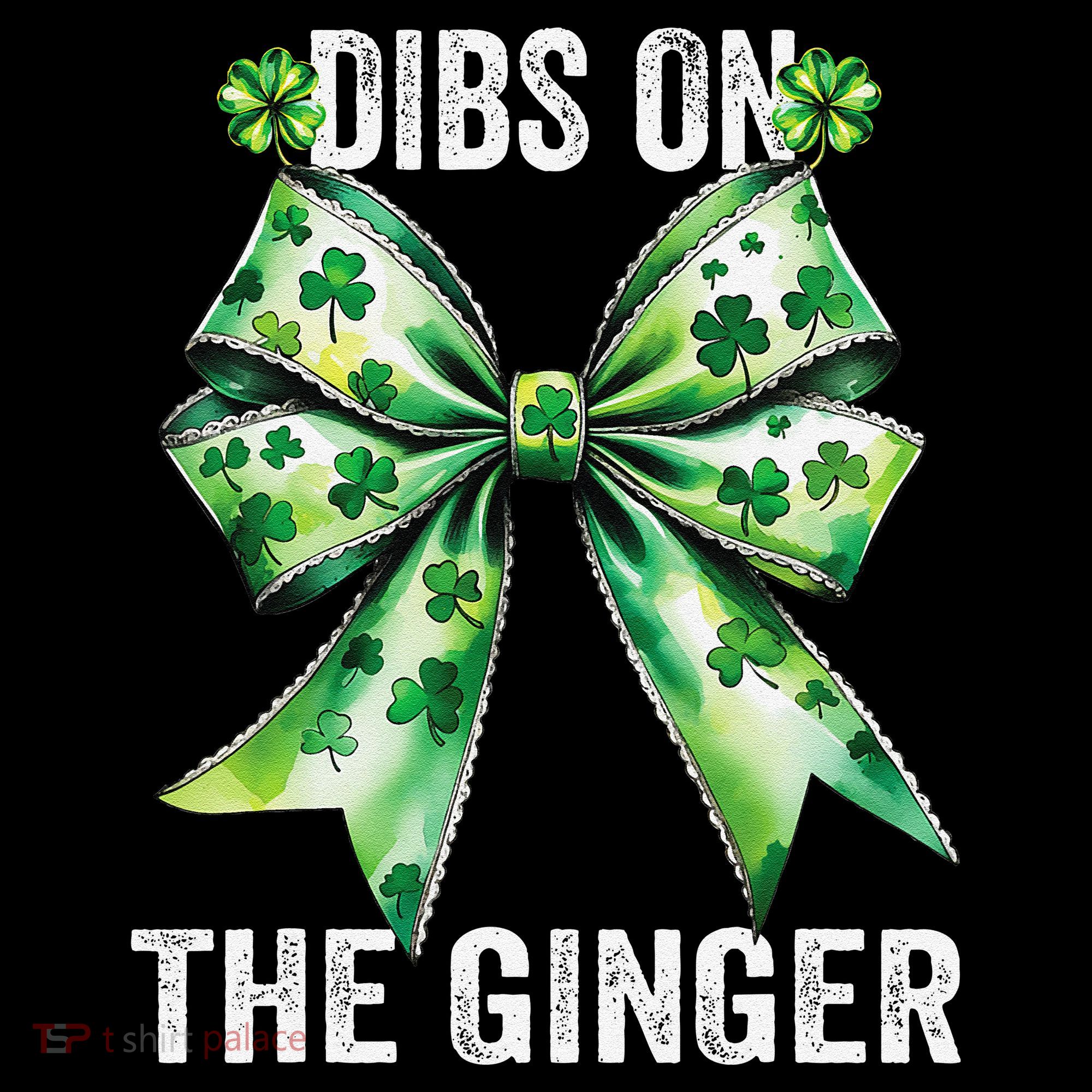 Dibs On The Ginger St PatrickS Coquette Bow Shamrock Women Women's Hoodie
