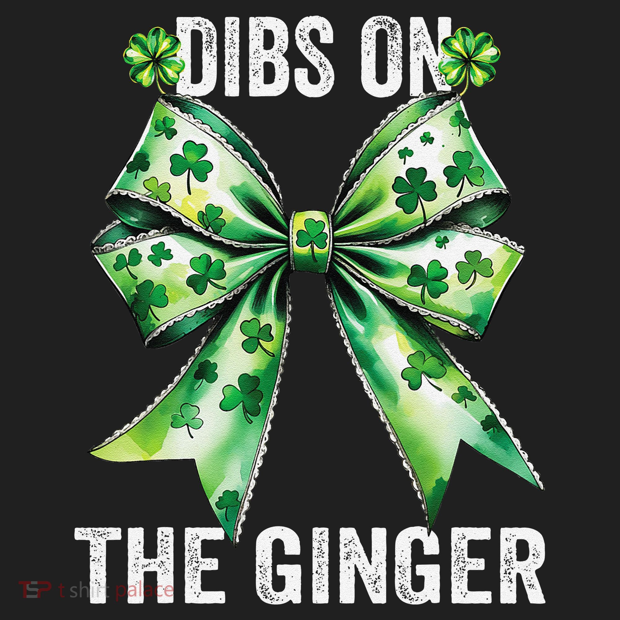 Dibs On The Ginger St PatrickS Coquette Bow Shamrock Women Hat
