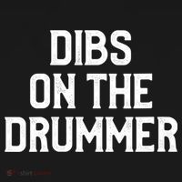 Dibs On The Drummer Funny Band Fan Quote Vintage Distressed T-Shirt thumb 7