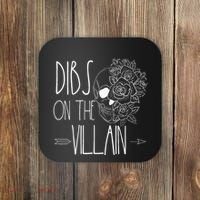 Dibs On The Villain Spicy Books Women Smutty Merch Romantasy Coaster thumb 0