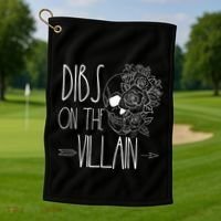 Dibs On The Villain Spicy Books Women Smutty Merch Romantasy Golf Towel thumb 1