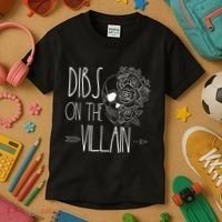 Dibs On The Villain Spicy Books Women Smutty Merch Romantasy Kids T-Shirt thumb 3