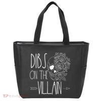 Dibs On The Villain Spicy Books Women Smutty Merch Romantasy Tote Bag thumb 0
