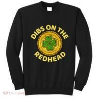 Dibs On The Redhead Ginger Drinking Irish St Patricks Day Sweatshirt thumb 0