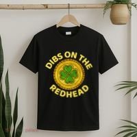 Dibs On The Redhead Ginger Drinking Irish St Patricks Day T-Shirt thumb 2