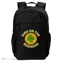 Dibs On The Redhead Ginger Drinking Irish St Patricks Day Backpack thumb 0