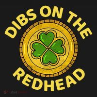 Dibs On The Redhead Ginger Drinking Irish St Patricks Day Women's Hoodie thumb 2