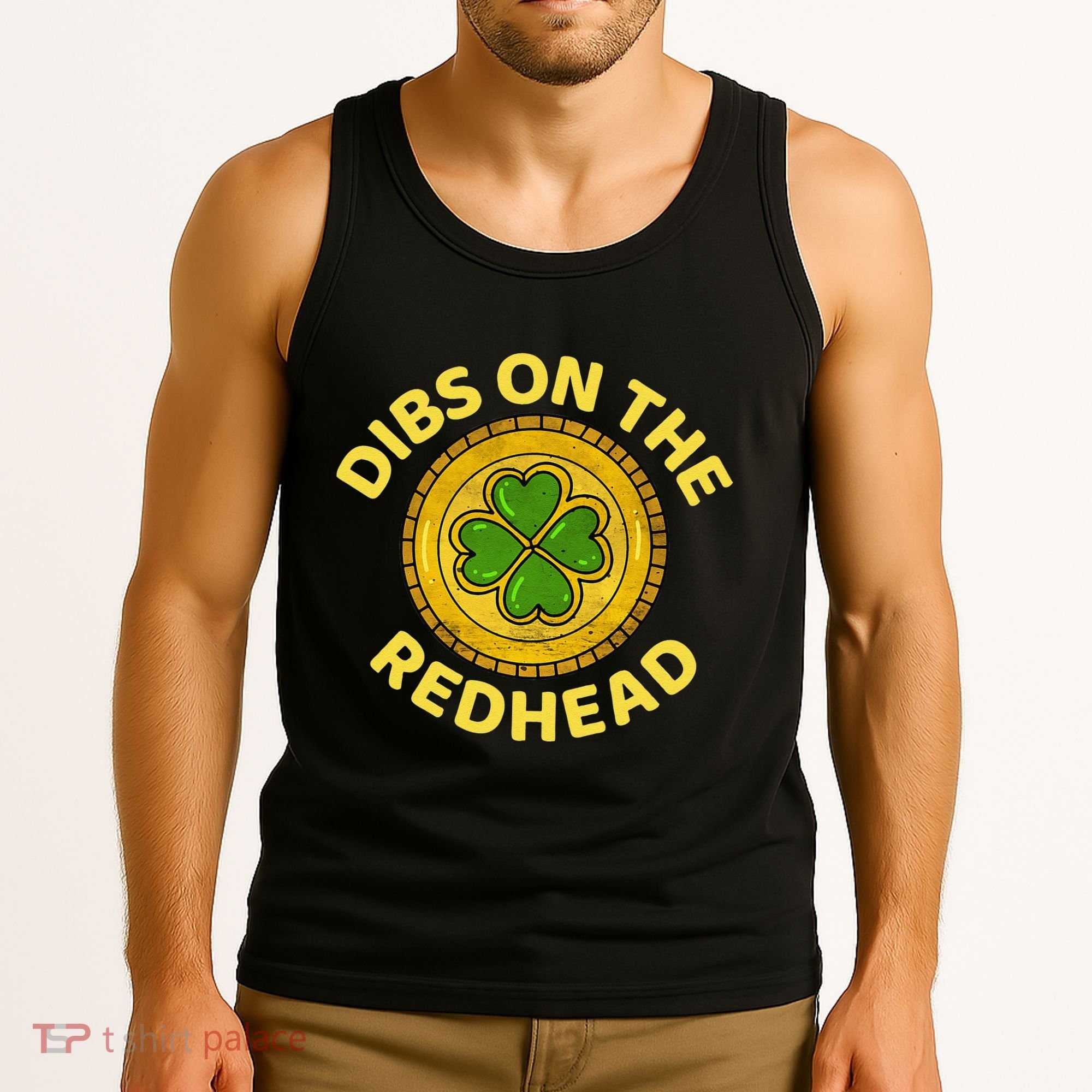 Dibs On The Redhead Ginger Drinking Irish St Patricks Day Tank Top