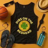 Dibs On The Redhead Ginger Drinking Irish St Patricks Day Tank Top thumb 4